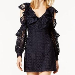 French Connection Cold Shoulder Lace Dress
